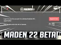 HOW TO SIGN UP FOR THE MADDEN 22 BETA MADDEN 22 BETA RELEASE DATE