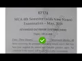 2018 Mdu MCA 4th Sem Advance Database System Question Paper