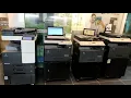 How to set Protectd scan PDF in konica Minolta 367 photocopier machine