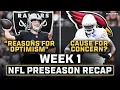 Fernando Mendoza impresses in debut latest on Jeremiyah Love MORE NFL Preseason Week 1 Recap
