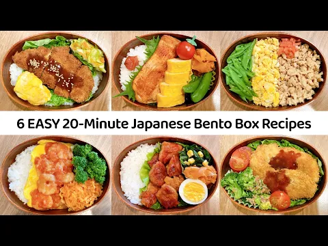 Download MP3 6 EASY 20-Minute Japanese Lunch Box Recipes | Quick \u0026 Simple Bento Box Recipes for Beginners