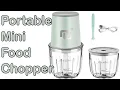 Rechargeable Mini Food Chopper - Portable Cordless Electric Baby Food Processor