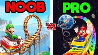 NOOB vs PRO: ROLLER COASTERS in Mario Odyssey!