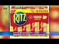 Nabisco Voluntarily Recalls A Limited Quantity Of RITZ Cheese Cracker Sandwiches