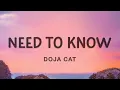 Download Lagu [1 HOUR] Doja Cat - Need to Know (Lyrics)