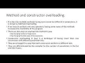 5 Demonstrating method overloading and constructor overloading