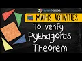 Verify Pythagoras Theorem Class 7 8 9 10 Maths Activity Project TLM