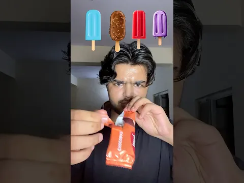 Ben & Jerry's Chocolate Ice Cream popsicle mukbang 😋 #shorts #icecream #viral