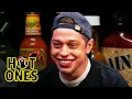 Pete Davidson Drips With Sweat While Eating Spicy Wings Hot Ones
