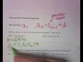 Recursive Formula Arithmetic Sequences