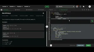 Sum of Array in Python Python interview question Data Engineer Data Analyst