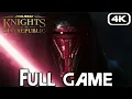 STAR WARS KNIGHTS OF THE OLD REPUBLIC Gameplay Walkthrough FULL GAME (4K 60FPS) No Commentary