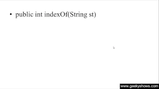 261 indexOf and lastIndexOf Method in Java Programming Hindi