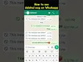 Download Lagu How to Read Deleted Whatsapp Messages - Whatsapp useful tips