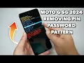 Moto G 5G 2024 Hard Reset Removing PIN Password pattern No PC