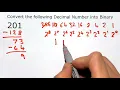 Convert from Decimal to Binary Method 1 Subtracting Powers of Two