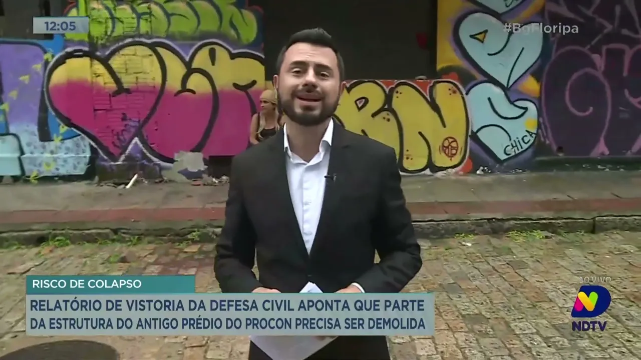 Risco: Defesa Civil aponta que parte da estrutura do antigo prédio do Procon precisa ser demolida