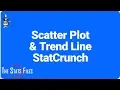 2 2 29 Create Scatter Plot and Trend line using StatCrunch