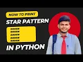 Star Pattern in Python Using For Loop CodeWithAngel