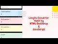 Length Converter Make using by HTML BOOTSTRAP JavaScript