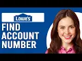 How To Find My Lowe s Account Number Where Can I Find Lowe s Account Number