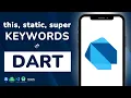 this static super Keywords in Dart Programming - Dart Tutorial