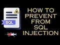 SQL Prevent sql injection with parameterized parameters stored procedure