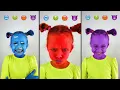 Color Emoji Challenge | #Shorts Cartoon Face by Anna Kova
