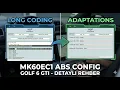 PQ35 ABS MK60EC1 Long Coding Adaptation Guide VW Golf 6 GTI