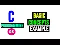 C Tutorial - Basic Concepts Character set Variable Constant