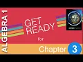 Algebra 1 - Get Ready for Chapter 3