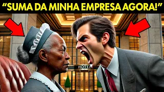 MILIONÁRIO HUMILHA E DEMITE EMPREGADA IDOSA, QUANDO ELE DESCOBRE QUEM ERA A IDOSA, FICA EM CHOQUE!