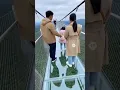 Girl Falls from Glass Bridge in China 😱 #China #GlassBridge #Viral