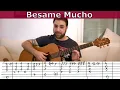 Download Lagu Fingerstyle Tutorial: Besame Mucho - Guitar Lesson w/ TAB