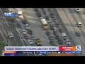 Deadly crash shuts down 110 Freeway lanes in South L A
