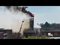 Drone Fire at historic courthouse in Rome