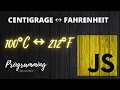 Temperature converter in JavaScript