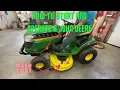 How to Start and Operate a John Deere Lawn Mower tractor L LA D 100 Series Safety features