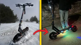 Probé EL MEJOR PATINETE en el frío más EXTREMO - PATINETE ELECTRICO VS NIEVE