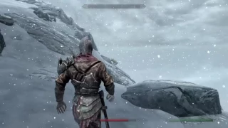Skyrim Get Notched Pickaxe without Clear Skies shout Climb the Throat PS4