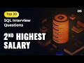 2nd Highest Salary Ep-1 Top 20 SQL Interview Questions GeeksforGeeks