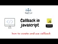 Callback in javascript Callback Concept Hindi