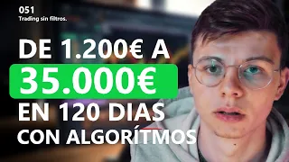Así he convertido 1200€ en 35.000€ en 120 días con trading algorítmico