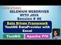 Selenium Webdriver With Java in Hindi - TestNG DataProvider With Excel With Practical