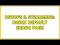 DevOps SysAdmins NGINX default error page 3 Solutions