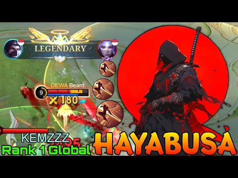 Download MP3 Deadly Ninja Hayabusa Perfect Shadow! - Top 1 Global Hayabusa by KEMZZZ - Mobile Legends