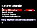 Unity Rhythm game development Add Select Music Scene