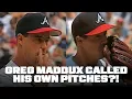Greg Maddux used glove signals to call his own pitches from the mound