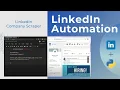 LinkedIn Company Scraper LinkedIn Automation - Python DataKund