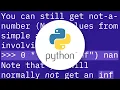 Python Infinity - Any caveats